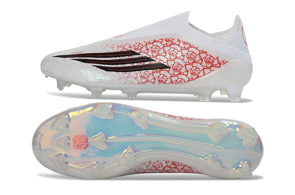 Adidas F50 Lamine Yamal Heartbreaker Elite Laceless FG - White/Lucid Red/Black