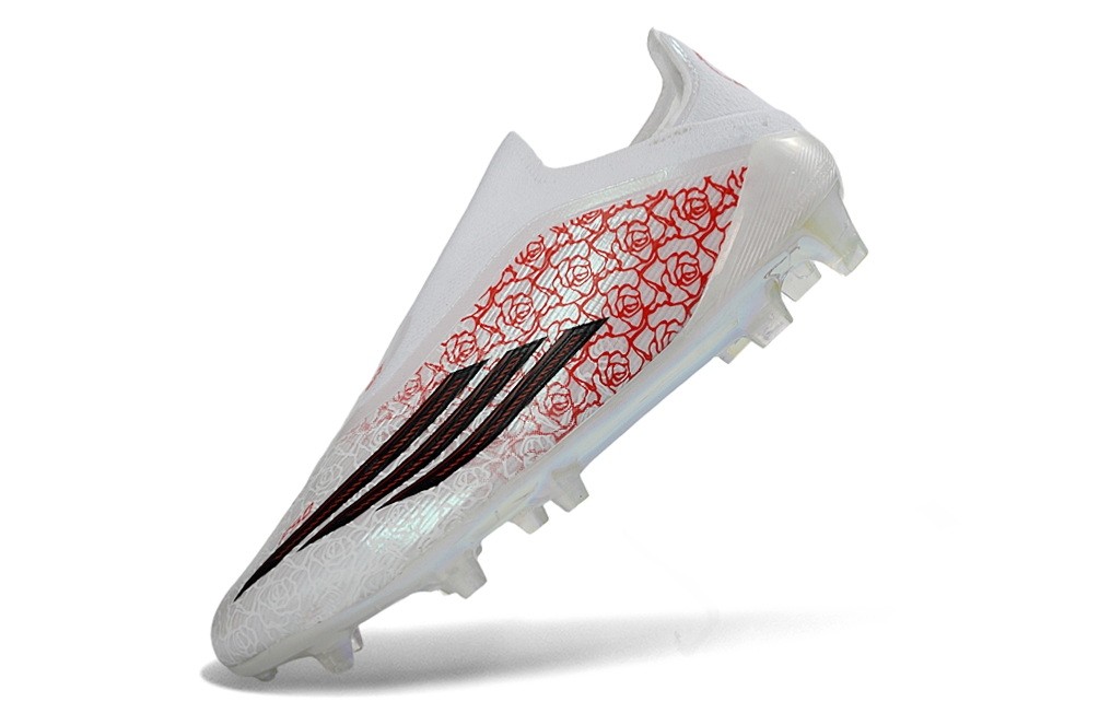 Adidas F50 Lamine Yamal Heartbreaker Elite Laceless FG - White/Lucid Red/Black