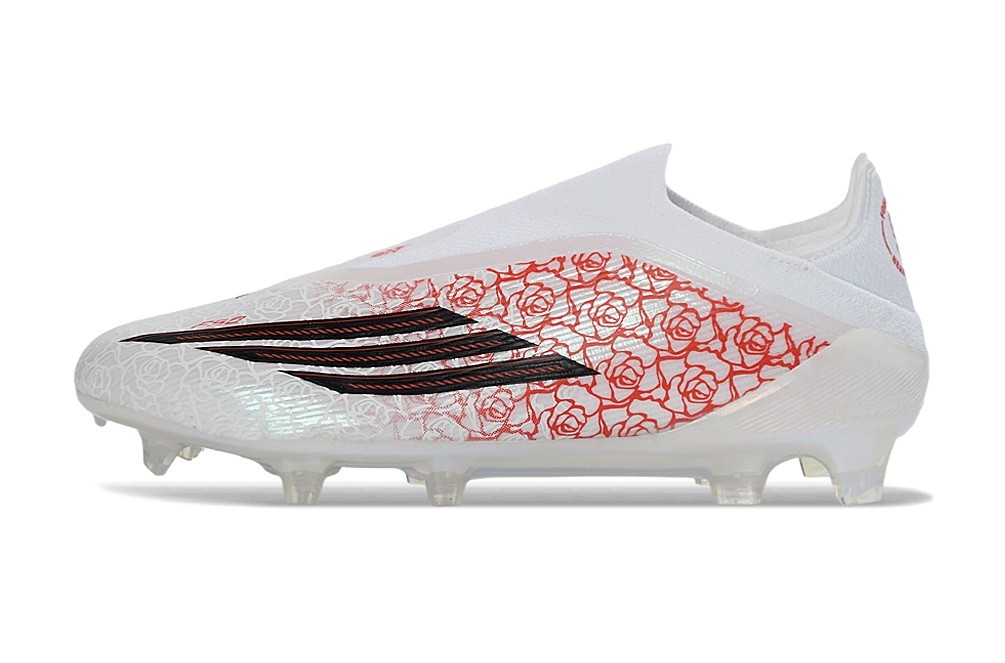 Adidas F50 Lamine Yamal Heartbreaker Elite Laceless FG - White/Lucid Red/Black