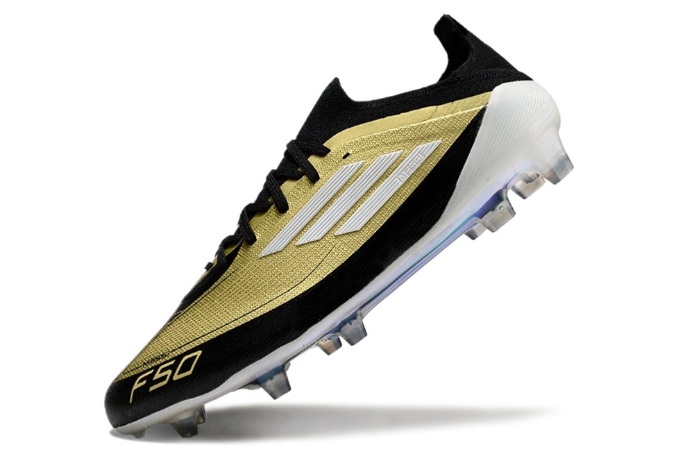 Adidas F50 Messi Elite Laced FG Triunfo Dorado - Gold Metallic/White