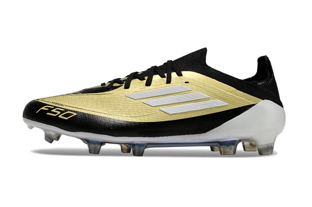 Adidas F50 Messi Elite Laced FG Triunfo Dorado - Gold Metallic/White