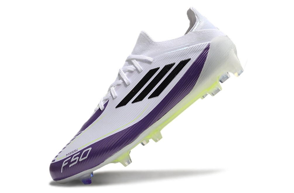 Adidas F50 Messi Elite Laces FG Triunfo Estelar Pack - White/Black/Purple