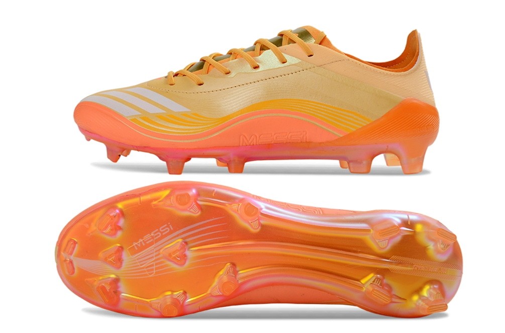 Adidas F50 Messi Hora Dorada Elite FG - Ice Tangerine/Gold Metallic/Pure Tangerine