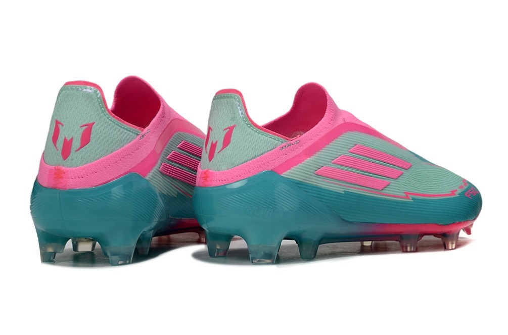 Adidas F50 Messi La Vida Tropical Elite Laceless FG - Flash Aqua/Lucid Pink