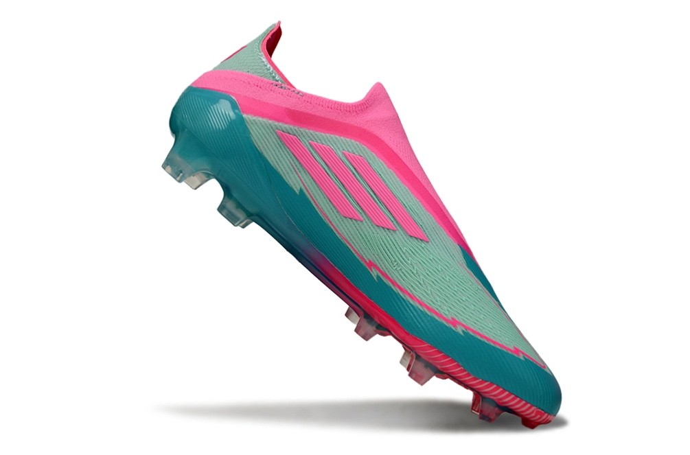 Adidas F50 Messi La Vida Tropical Elite Laceless FG - Flash Aqua/Lucid Pink
