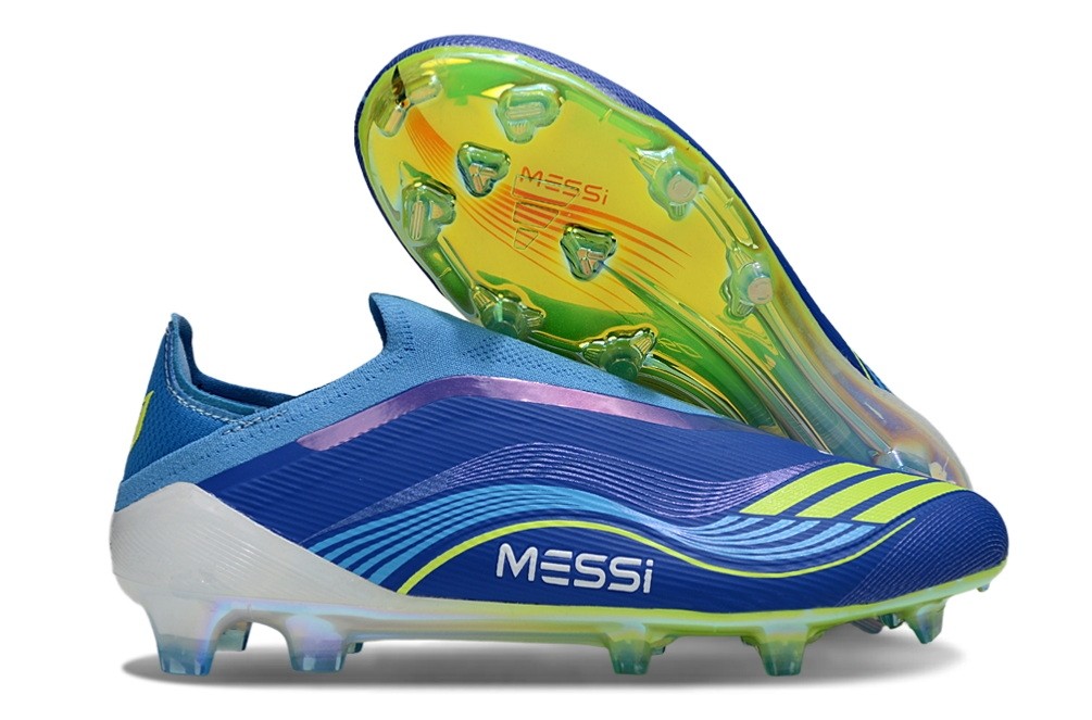 Adidas F50 Messi VIS10N Elite Laceless FG - Blue/Yellow