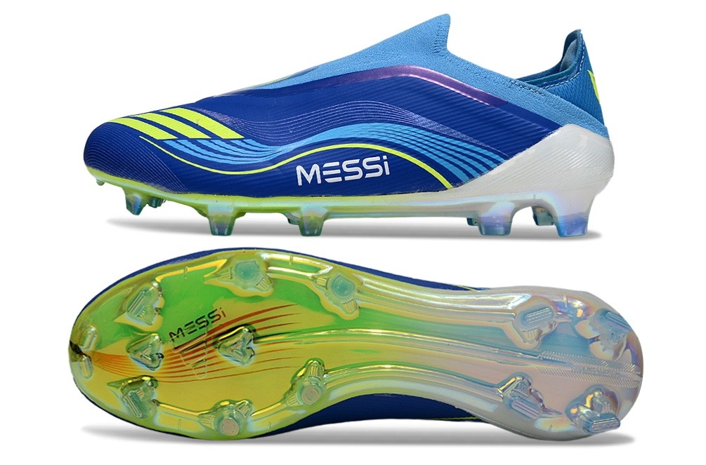 Adidas F50 Messi VIS10N Elite Laceless FG - Blue/Yellow