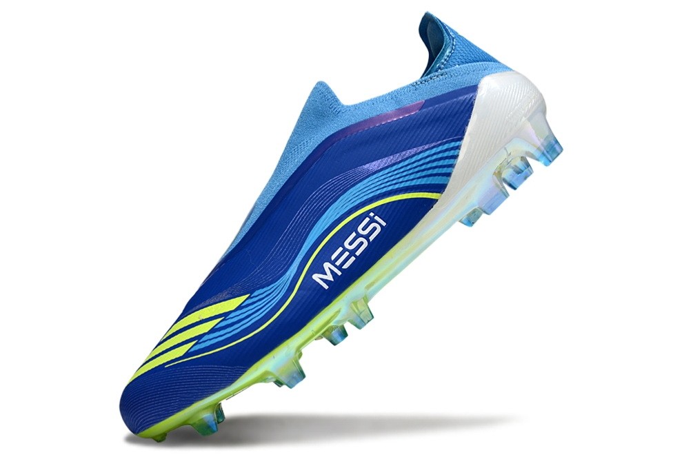 Adidas F50 Messi VIS10N Elite Laceless FG - Blue/Yellow