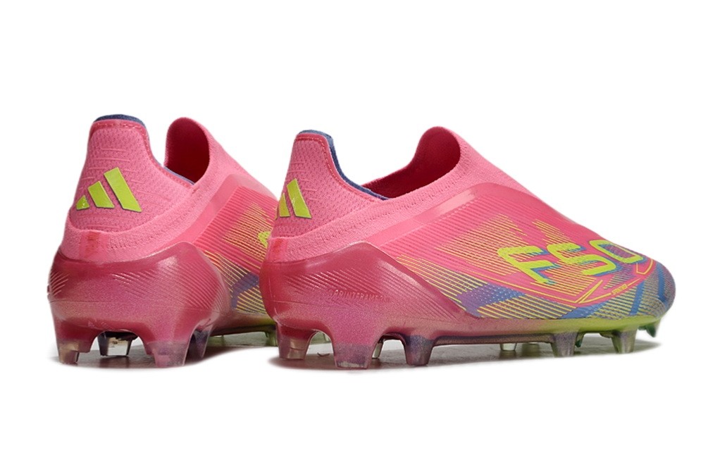 Adidas F50 Mystic Victory Elite Laceless FG - Pink/Lucid Lemon/Blue Fusion