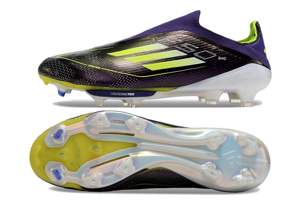 Adidas F50+ Fast Reborn Pack Laceless Elite FG - Unity Purple/Lucid Lemon/White