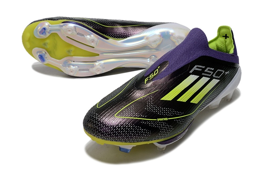 Adidas F50+ Fast Reborn Pack Laceless Elite FG - Unity Purple/Lucid Lemon/White