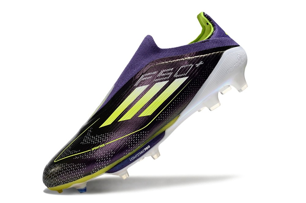 Adidas F50+ Fast Reborn Pack Laceless Elite FG - Unity Purple/Lucid Lemon/White