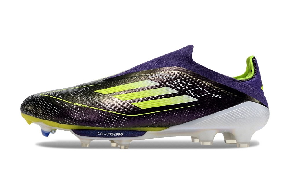 Adidas F50+ Fast Reborn Pack Laceless Elite FG - Unity Purple/Lucid Lemon/White