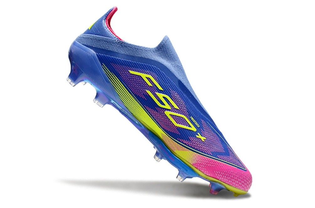 Adidas F50+ Laceless Celestial Victory Pack Elite FG - Blue/Pink/Lucid Lemon