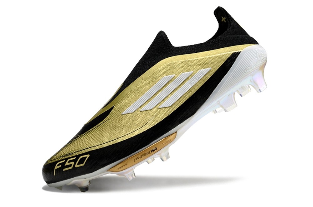 Adidas F50+ Laceless Messi Triunfo Dorado Elite FG - Gold Metallic/White