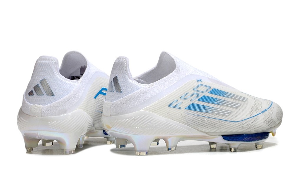 Adidas F50+ Laceless Polar Victory Pack Elite FG - White/Pearl metallic