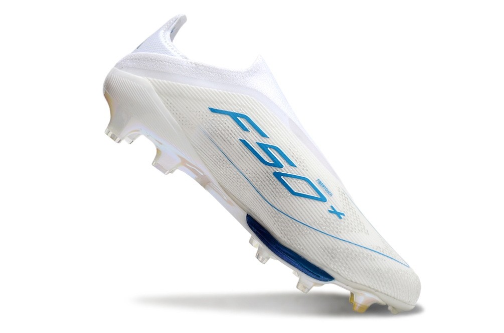 Adidas F50+ Laceless Polar Victory Pack Elite FG - White/Pearl metallic