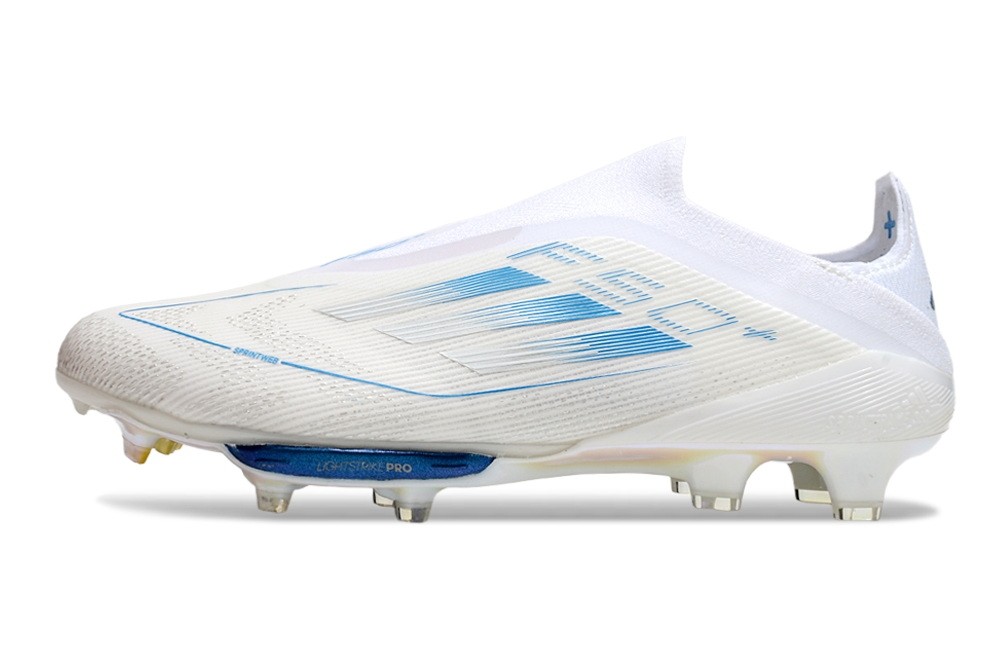 Adidas F50+ Laceless Polar Victory Pack Elite FG - White/Pearl metallic