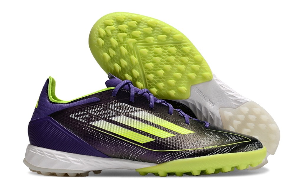 Adidas F50 Pro TF Turf Cleats Fast Reborn Pack - Purple/White/Lemon