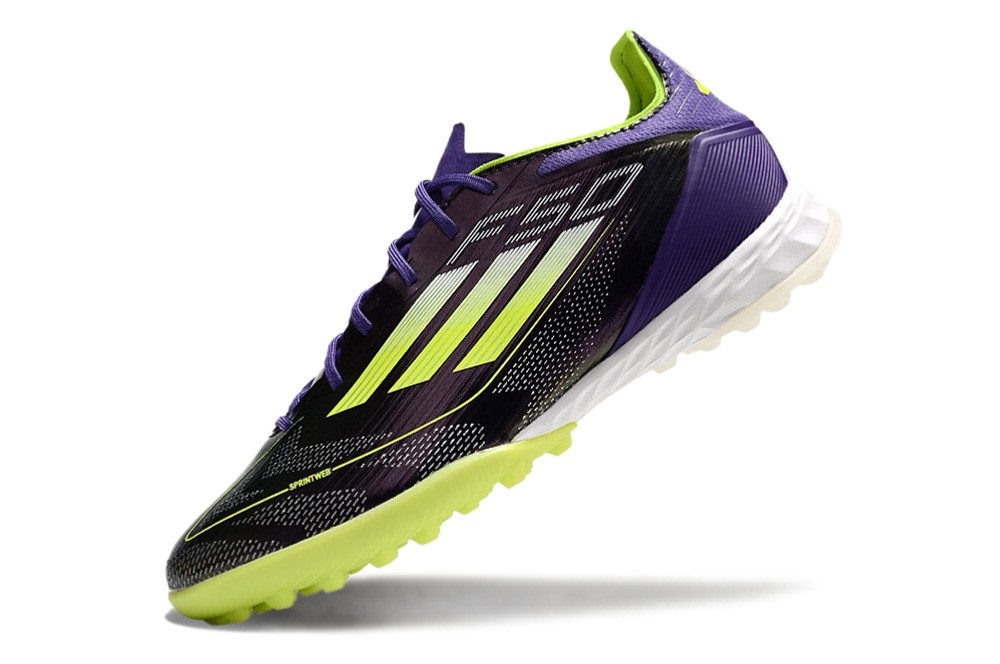Adidas F50 Pro TF Turf Cleats Fast Reborn Pack - Purple/White/Lemon