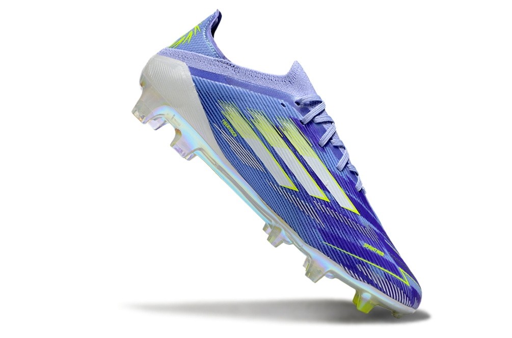 Adidas F50 Sparkfusion Elite Low-cut Laces FG Cleats - Purple/Lucid Lemon