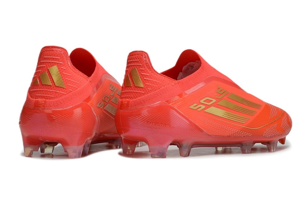 Adidas F50 Two Horizons Elite Laceless FG - Bright Red/Gold Metallic