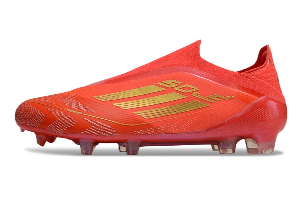 Adidas F50 Two Horizons Elite Laceless FG - Bright Red/Gold Metallic