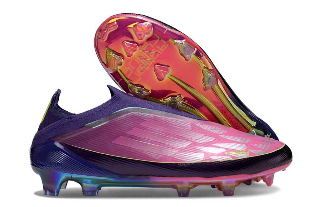 Adidas F50 Yamal LY Elite Laceless FG - Purple /Pink/Lucid Lemon