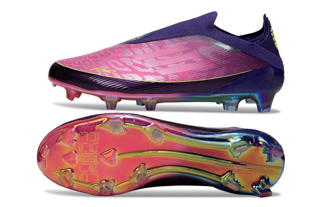 Adidas F50 Yamal LY Elite Laceless FG - Purple /Pink/Lucid Lemon