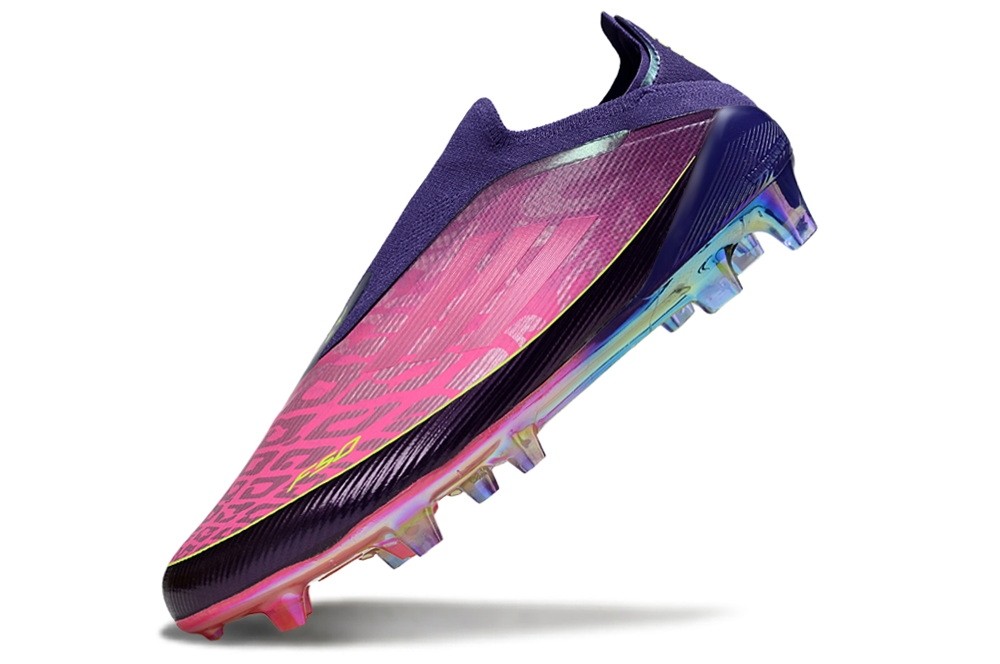 Adidas F50 Yamal LY Elite Laceless FG - Purple /Pink/Lucid Lemon