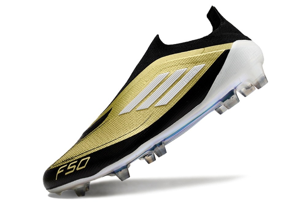Adidas Messi F50 Triunfo Dorado Pack Elite Laceless FG - Gold/Black/White