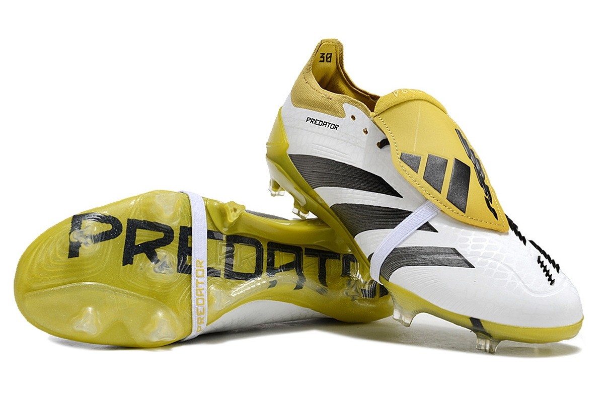 Adidas Predator 24 Absolute Elite Foldover Tongue FG - White/Black/Gold