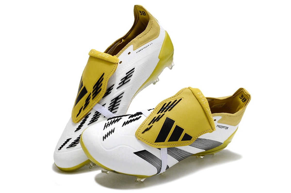 Adidas Predator 24 Absolute Elite Foldover Tongue FG - White/Black/Gold