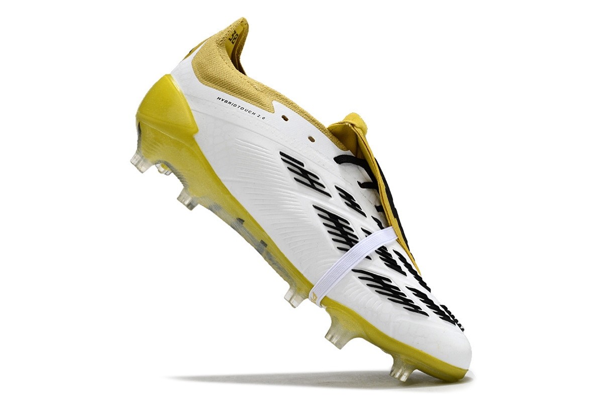 Adidas Predator 24 Absolute Elite Foldover Tongue FG - White/Black/Gold