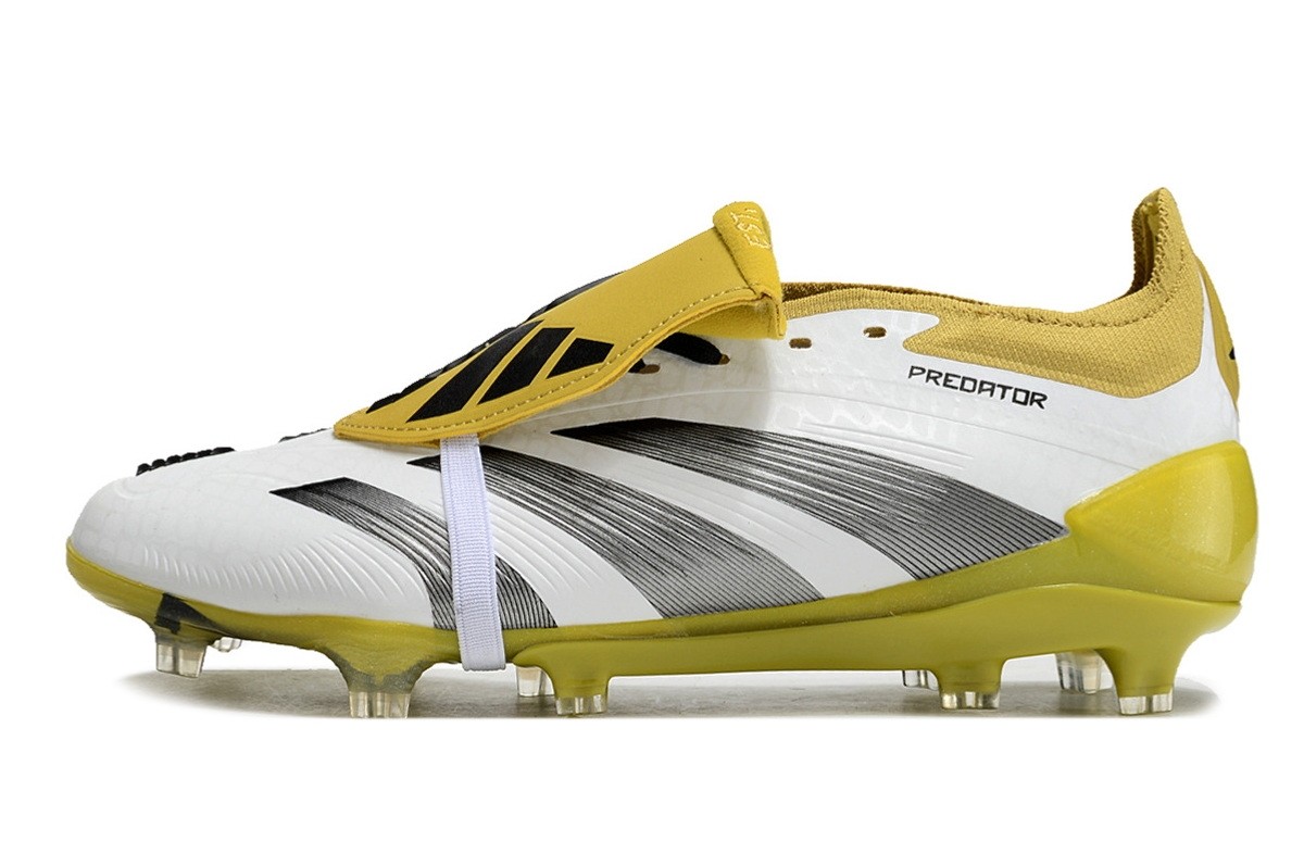 Adidas Predator 24 Absolute Elite Foldover Tongue FG - White/Black/Gold