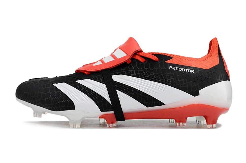 Adidas Predator 24 Accelerator Elite Foldover Tongue FG - Core Black/Red/White