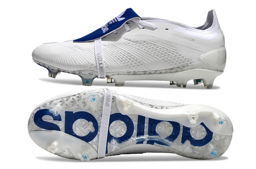 Adidas Predator 24 Beckham Elite Foldover Tongue FG - White/Royal Blue