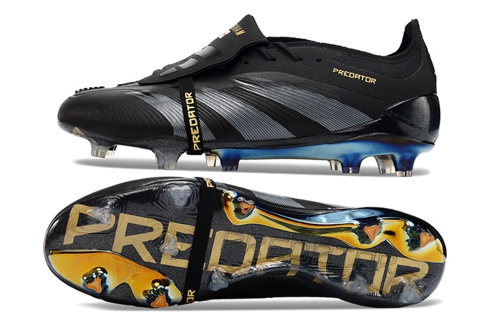 Adidas Predator 24 Darkspark Elite FT Tongue FG - Black/Gold Metallic