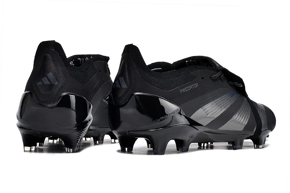 adidas Predator 24 Elite Foldover Tongue FG Blackout Pack - Black/Black