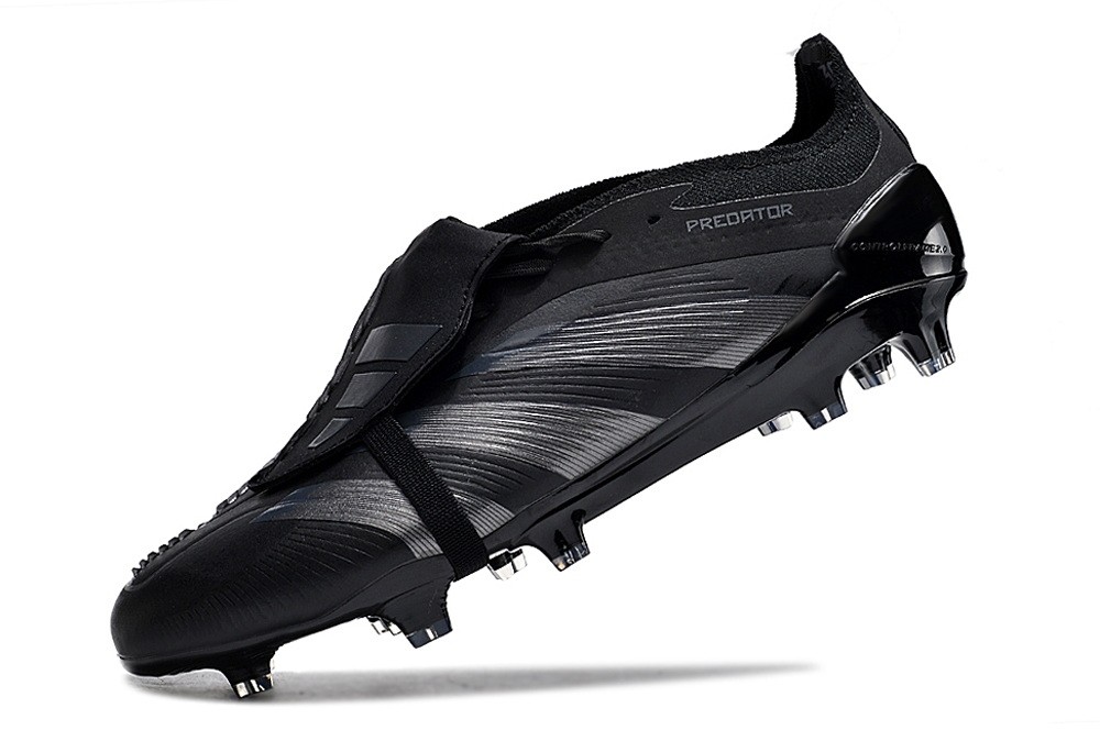 adidas Predator 24 Elite Foldover Tongue FG Blackout Pack - Black/Black