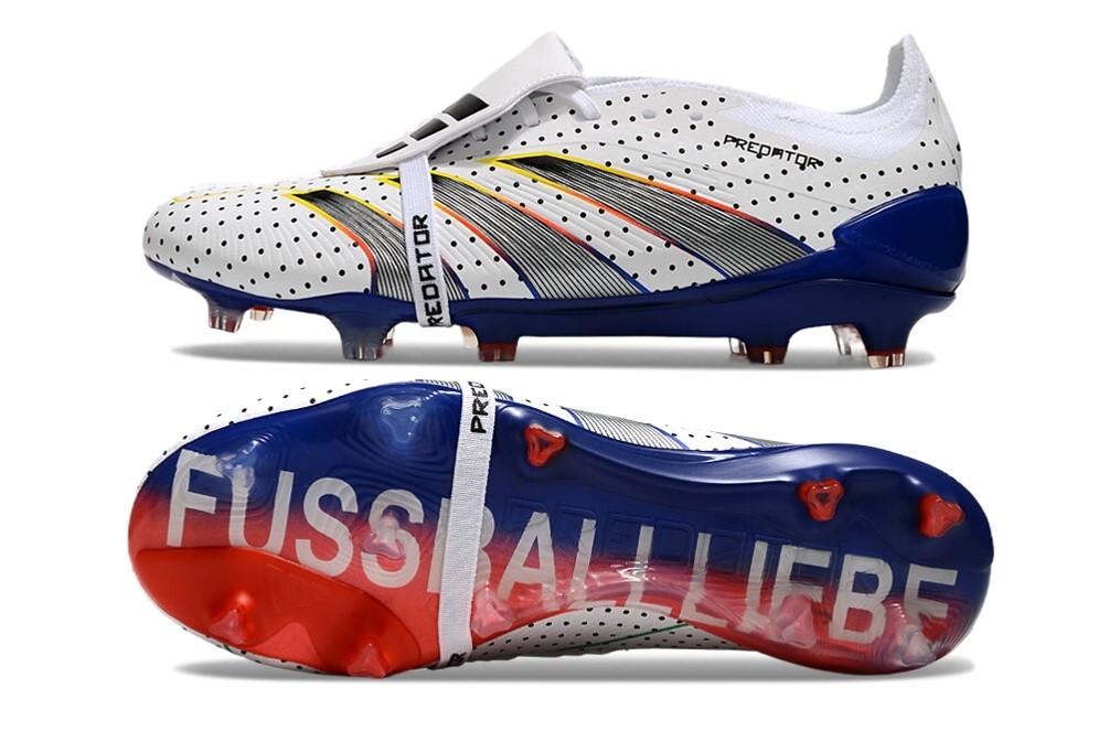 Adidas Predator 24 Euphoria Elite Foldover Tongue FG - White/Black/Blue