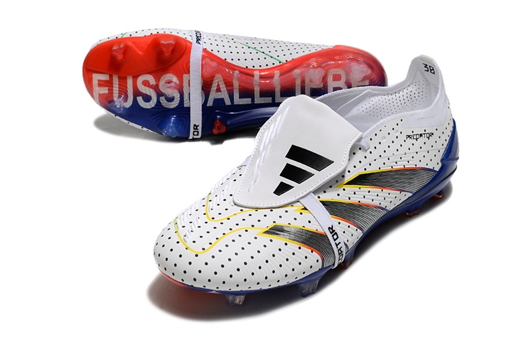 Adidas Predator 24 Euphoria Elite Foldover Tongue FG - White/Black/Blue