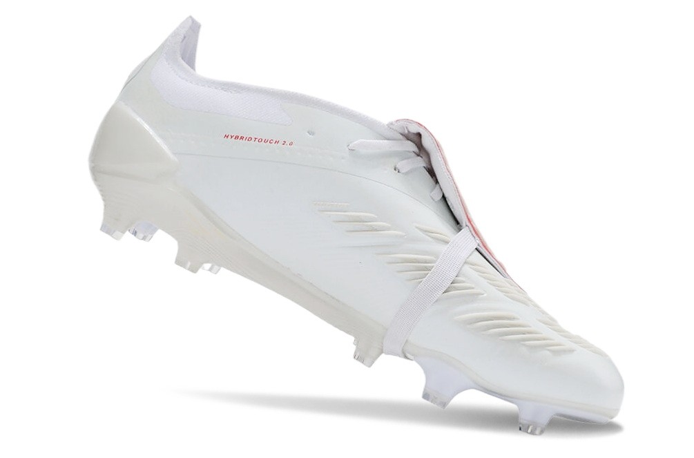 Adidas Predator 24 x TAA Elite Tongue FG Pure Strike - White/Bright Red