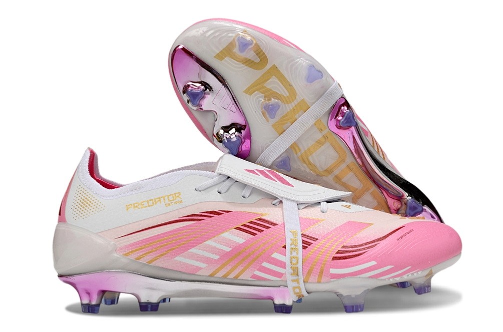 Adidas Predator 25 Elite FT Tongue FG - Lucid Pink/White/Gold