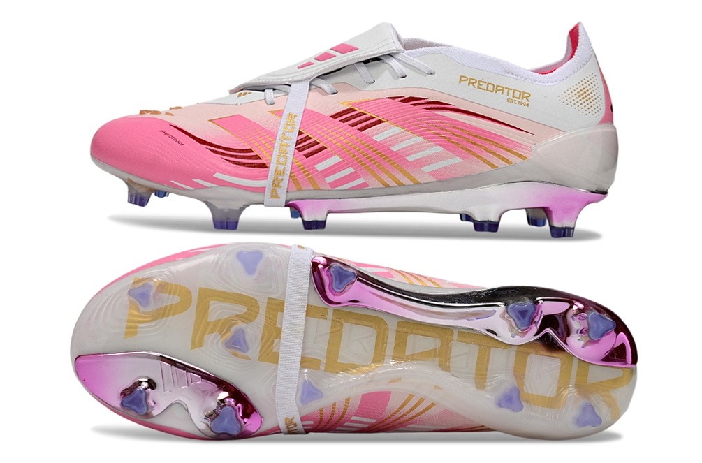 Adidas Predator 25 Elite FT Tongue FG - Lucid Pink/White/Gold