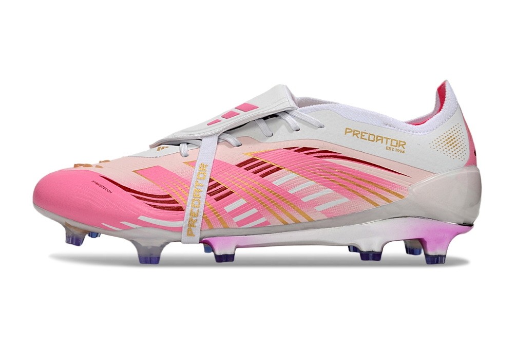 Adidas Predator 25 Elite FT Tongue FG - Lucid Pink/White/Gold