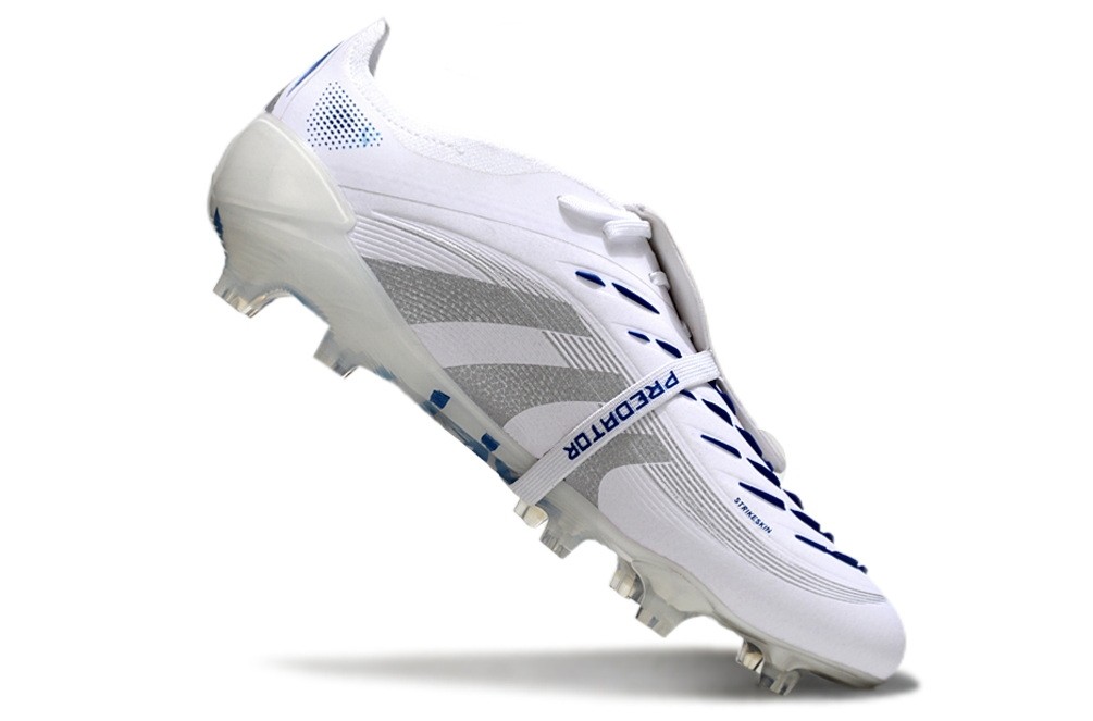 Adidas Predator 25 Polar Victory Pack Elite Tongue FG - White/Silver Metallic/Blue