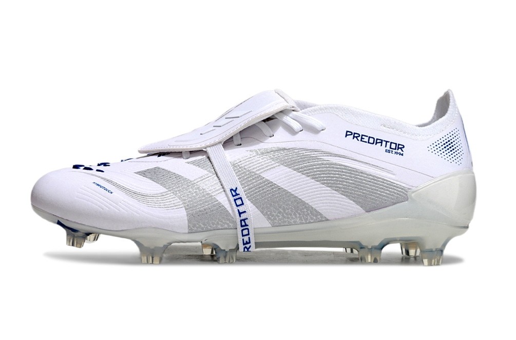 Adidas Predator 25 Polar Victory Pack Elite Tongue FG - White/Silver Metallic/Blue