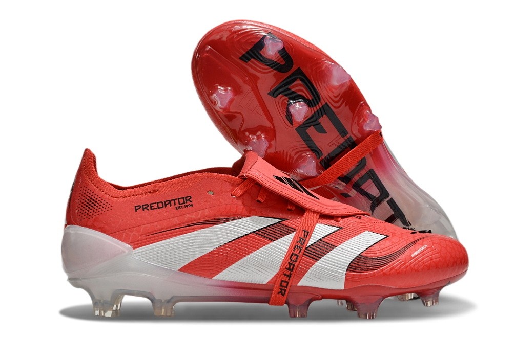 Adidas Predator 25 Pure Victory Pack Elite Tongue FG - Lucid Red/White/Black