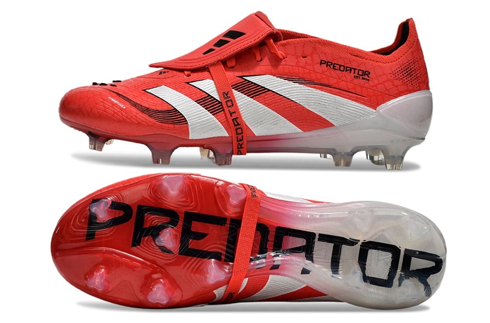 Adidas Predator 25 Pure Victory Pack Elite Tongue FG - Lucid Red/White/Black